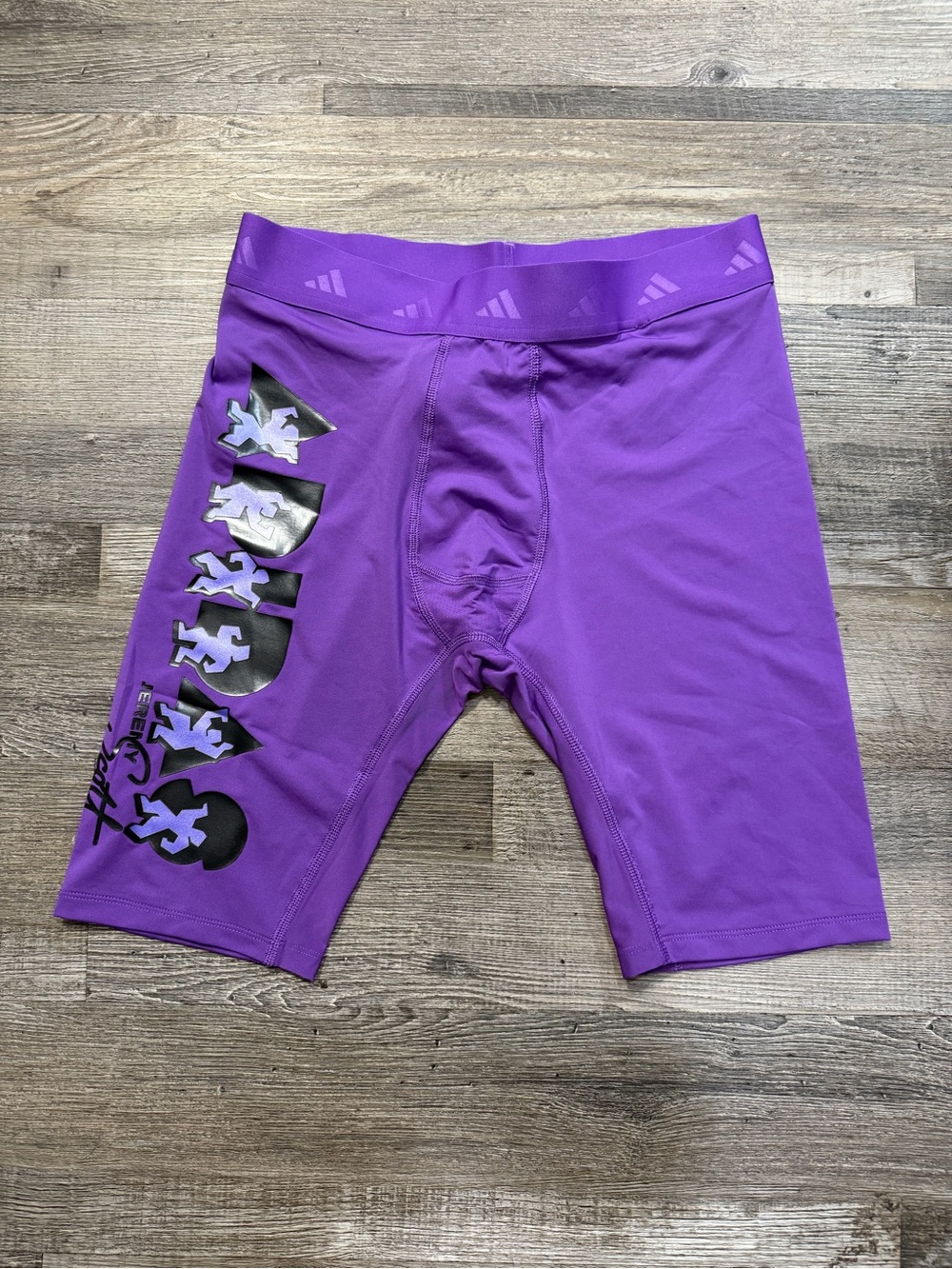 Adidas Jeremy Scott Biker‎ Bike ShortsPurple Training Tights 8.5” JL9215